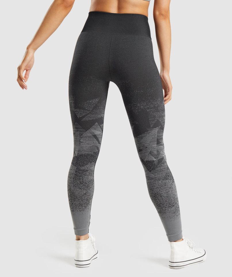 Women's Gymshark Adapt Ombre Seamless Leggings Black | CA 71605D